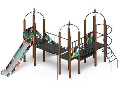 Детская игровая площадка Лаборатория веселья-8 (цветная)