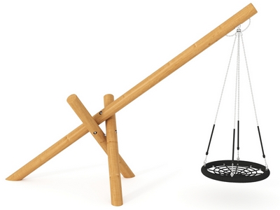 Качели Триумф 17 на импрегнированных бревнах