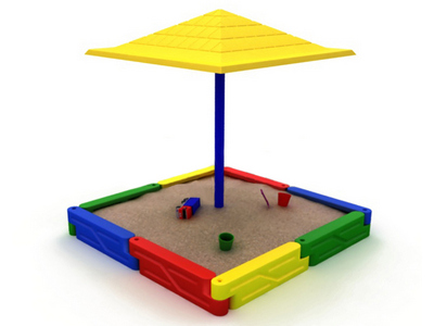 Песочница Квадро BL 2 (с зонтиком)