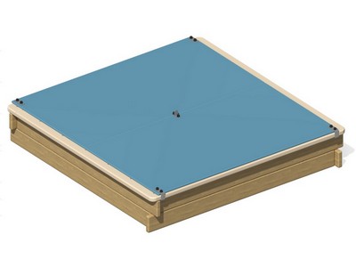 Песочница с откидной крышкой Сокровищница игр 4