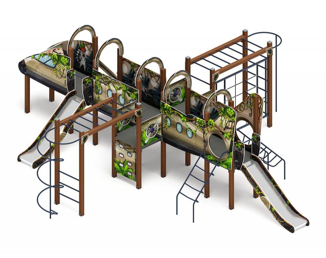 Детская игровая площадка Высший пилотаж-1 (джунгли) - вид 4