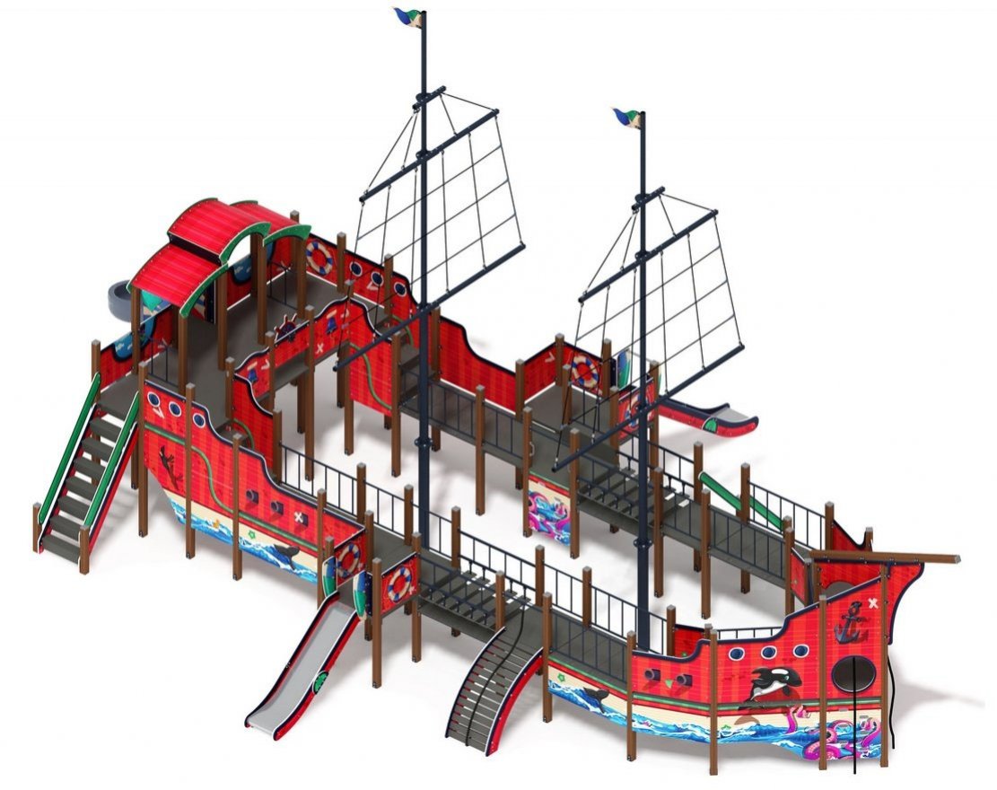 Детская игровая площадка Среди волн-2 - вид 4
