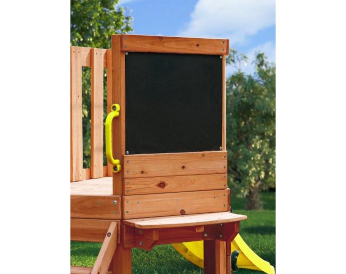 Детская игровая площадка Городок с горкой и качелями - вид 2