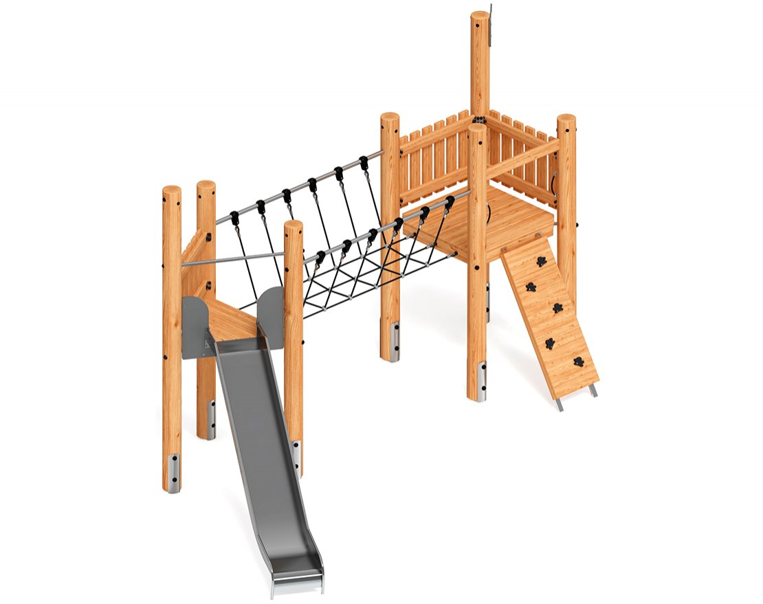 Детская игровая площадка Крепость непосед-8 (лиственница) - вид 5