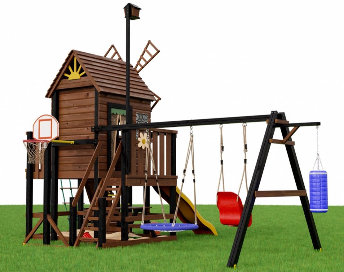 Детская игровая площадка Мулен 2 с колодцем - вид 4