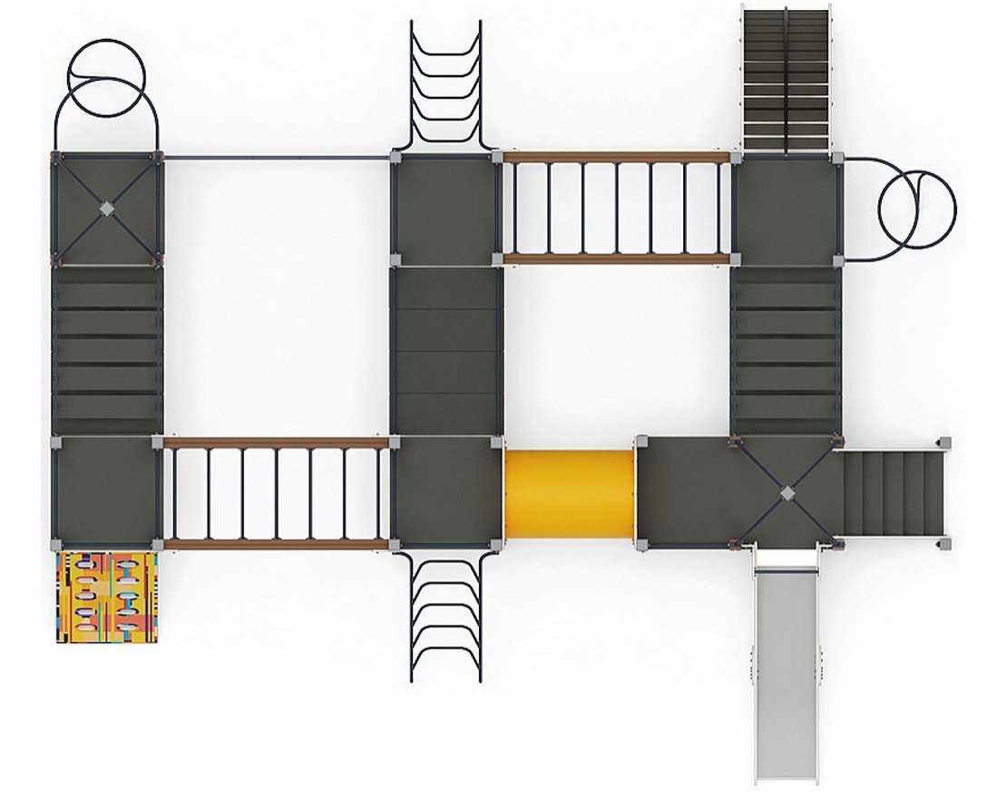Детская игровая площадка Орнамент цветной-2 - вид 4