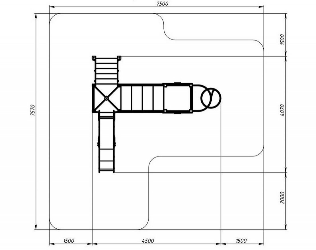 Детская игровая площадка Лаборатория веселья-3 (цветная) - вид 3