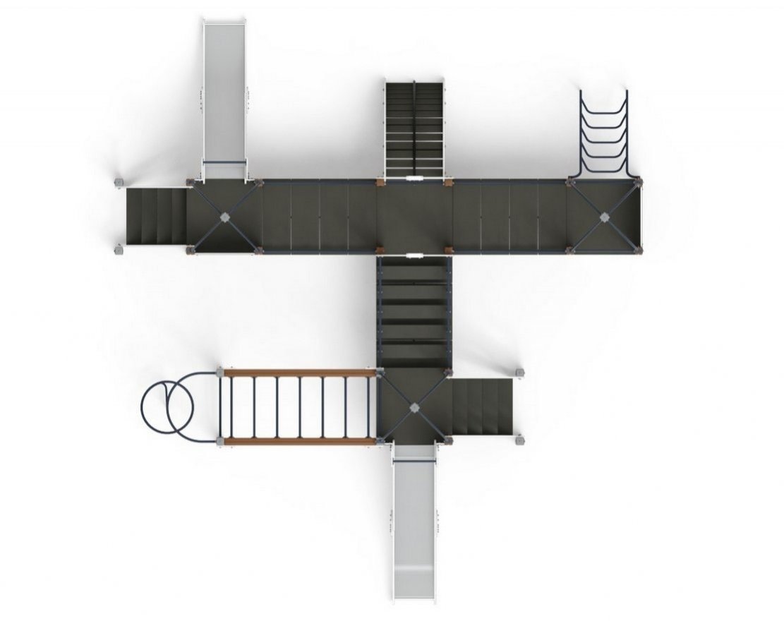 Детская игровая площадка Лаборатория веселья-6 (серая) - вид 3
