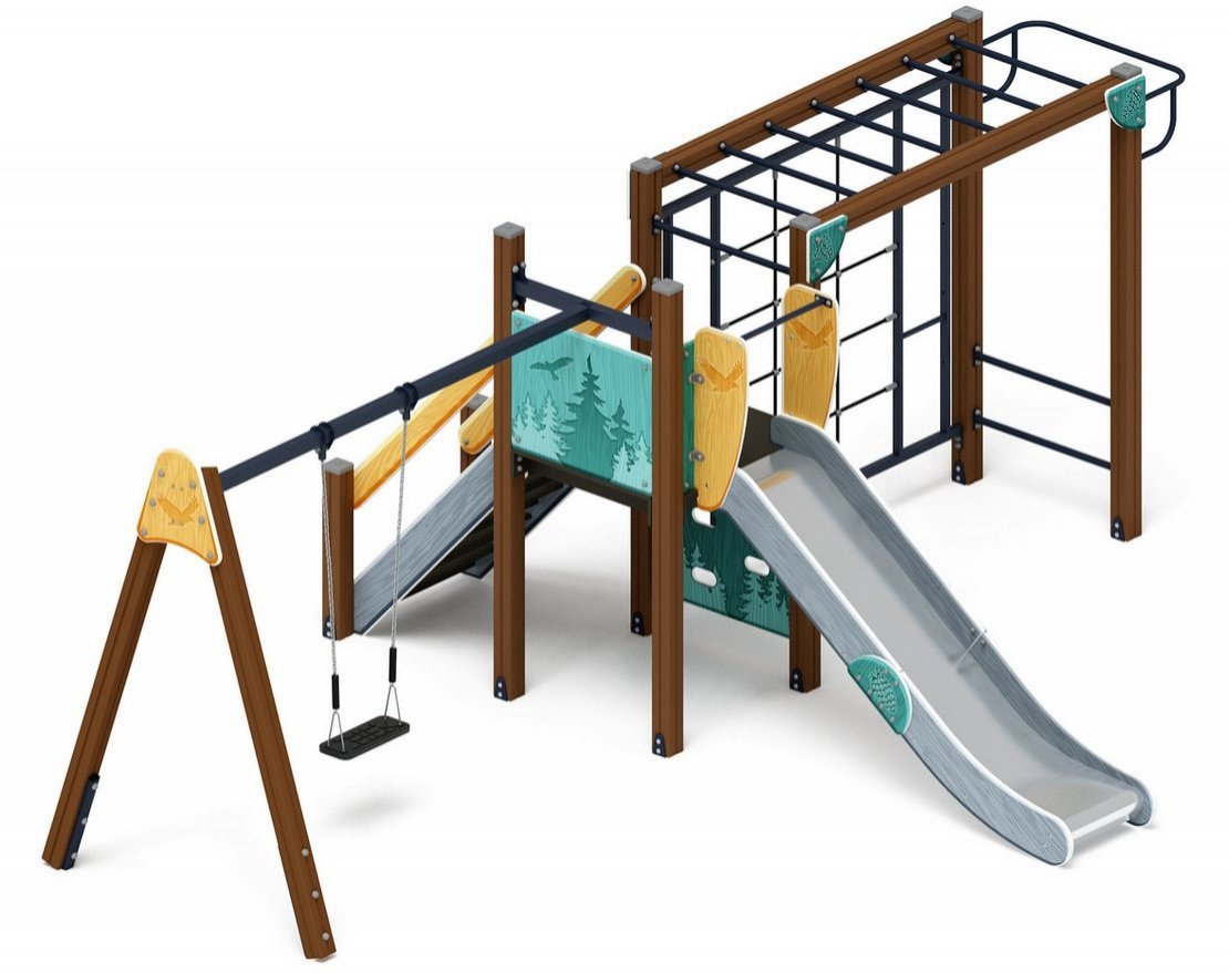 Детская игровая площадка Шишкин дом-2 - вид 3