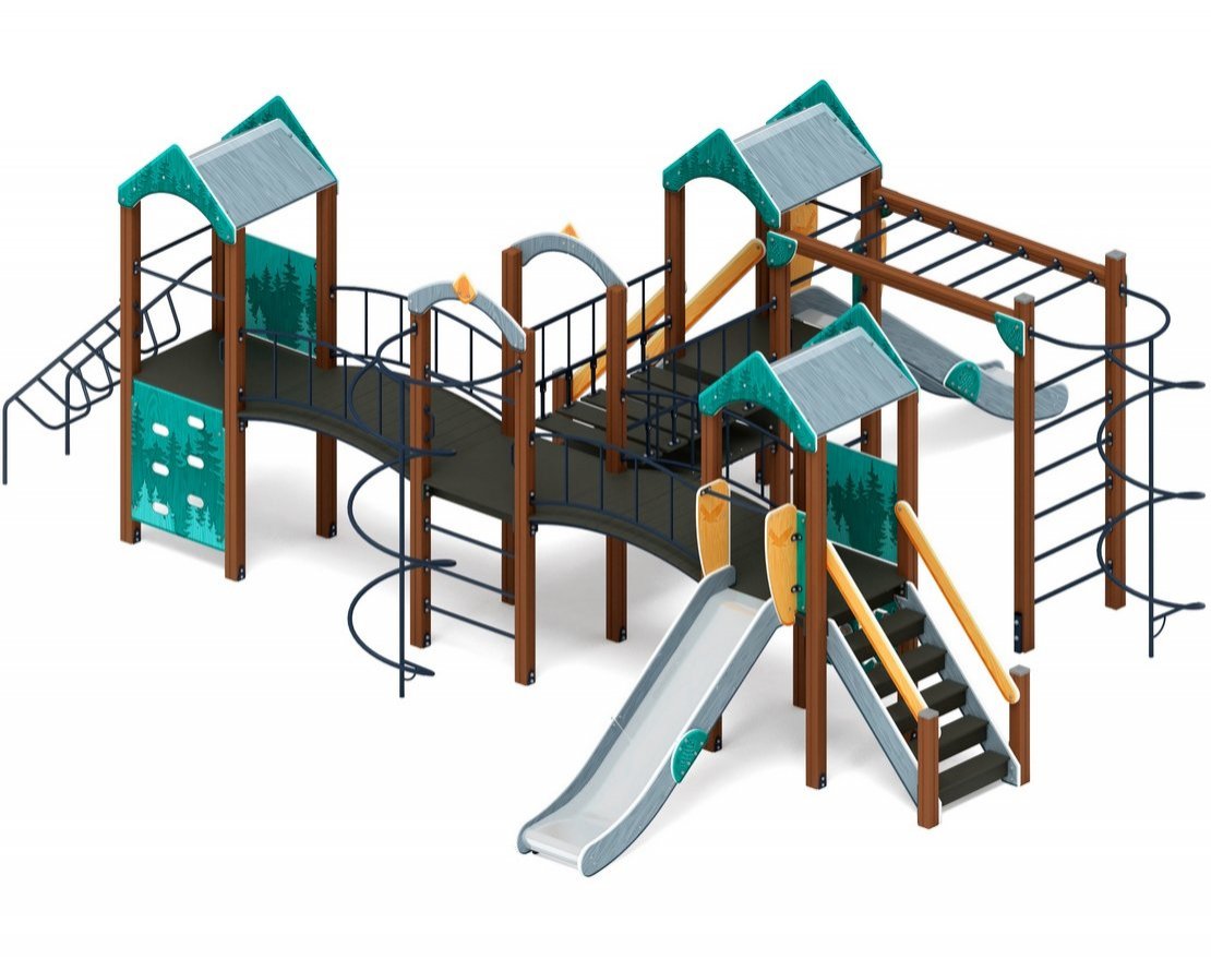 Детская игровая площадка Еловый островок-2 - вид 4