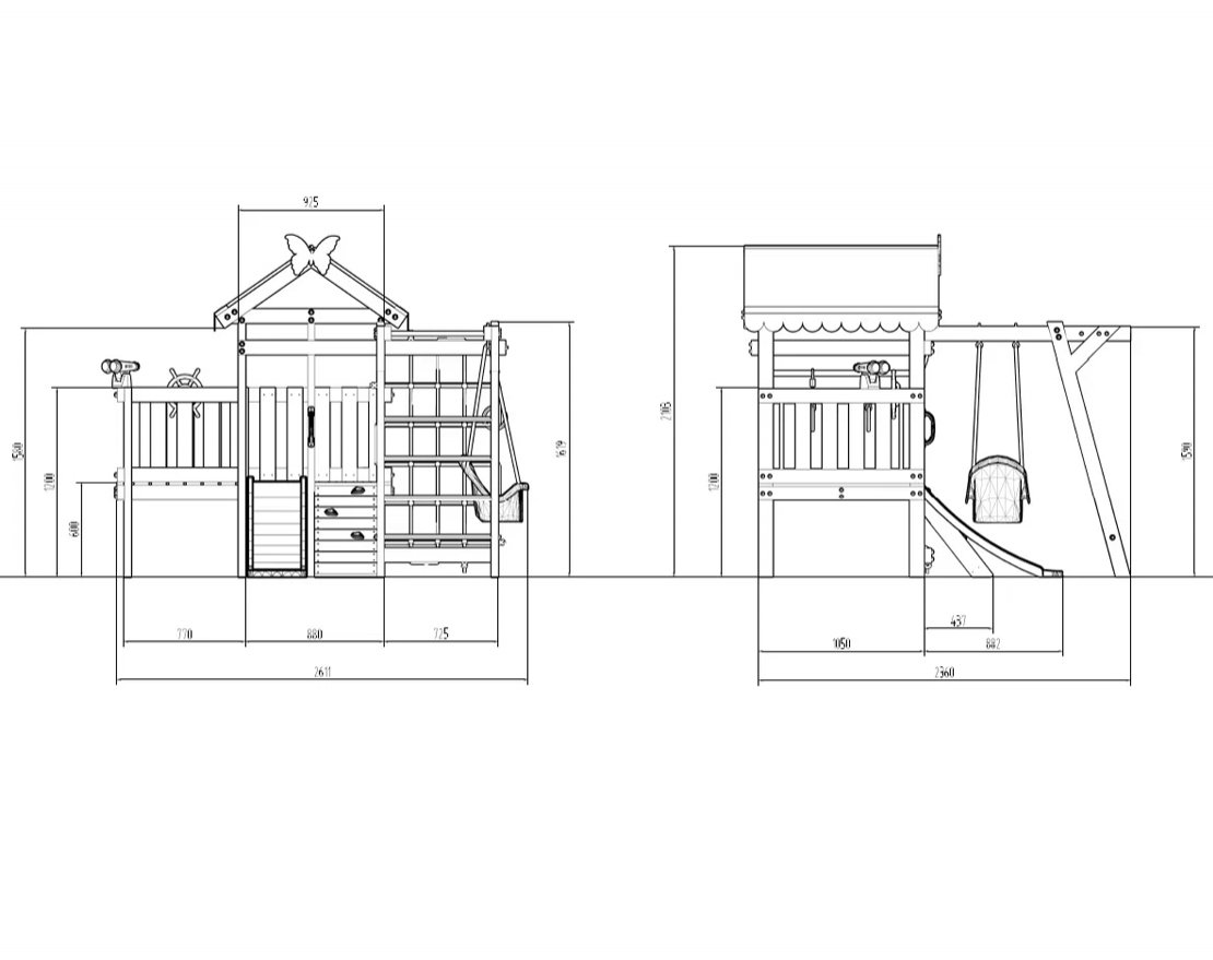 Детский игровой комплекс Весёлый уголок 2 - вид 2