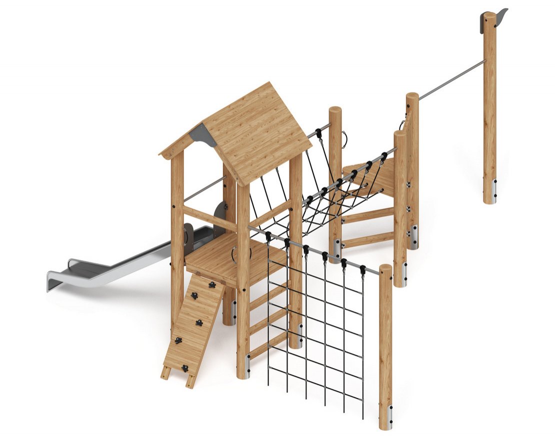 Детская игровая площадка Крепость непосед-5 (лиственница) - вид 3