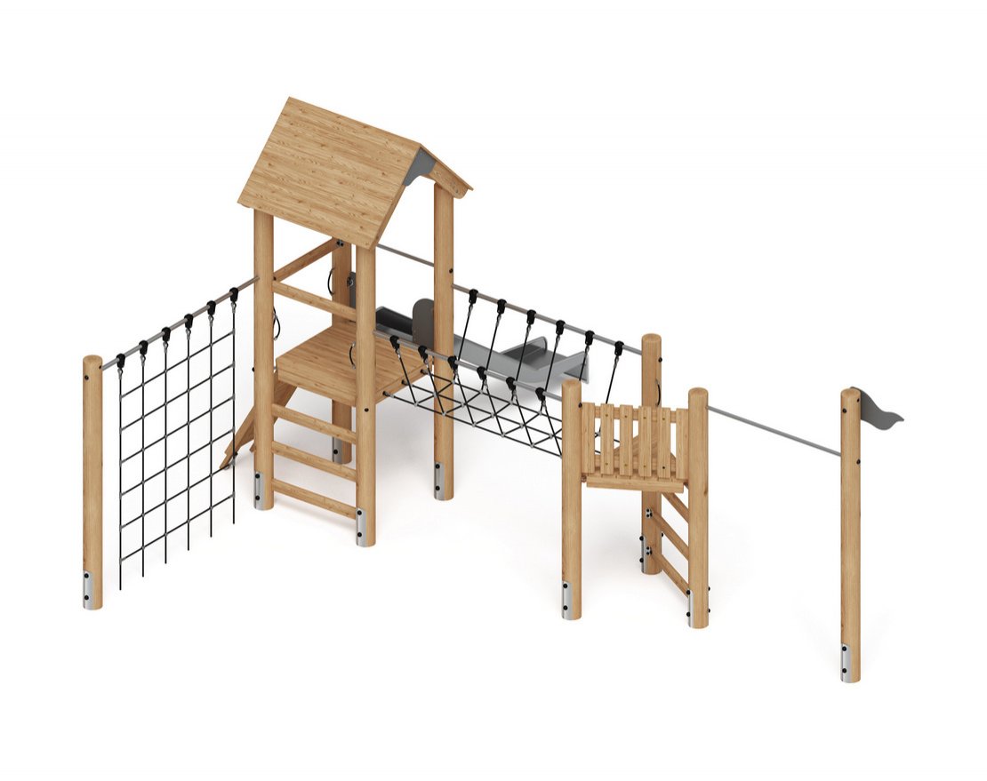 Детская игровая площадка Крепость непосед-5 (лиственница) - вид 4