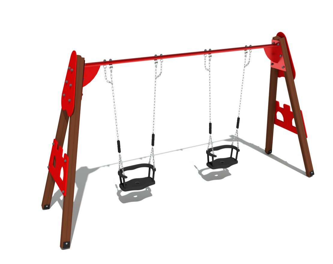Качели деревянные Крепость ИО 01060 - вид 4