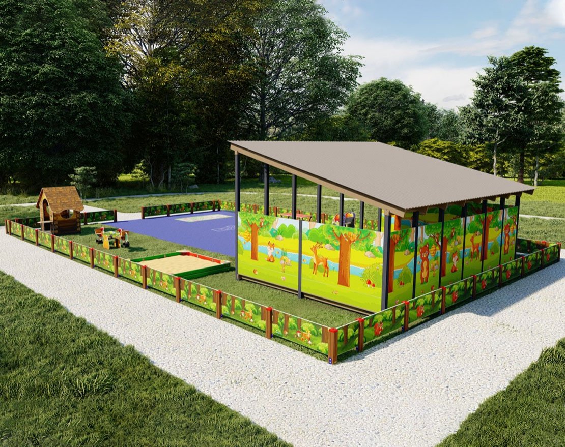 Комплект для детского сада TORUDA Полянка (10х15 м) - вид 4