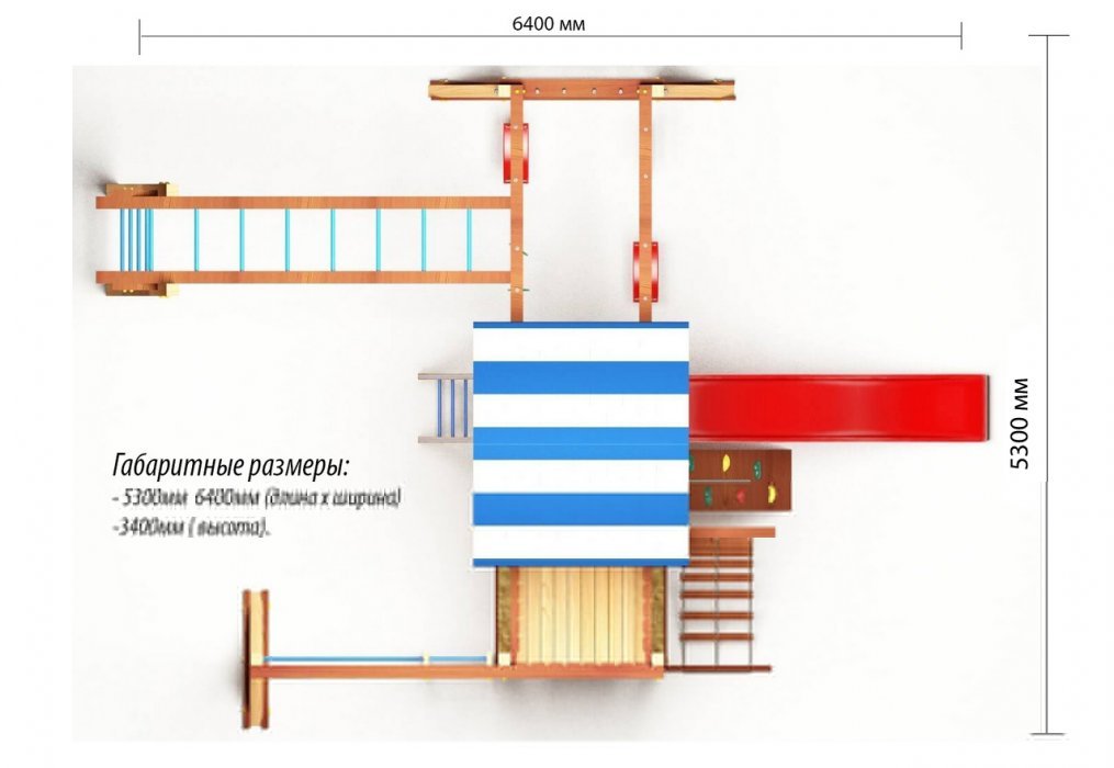 Детская игровая площадка Парус 7 - вид 3