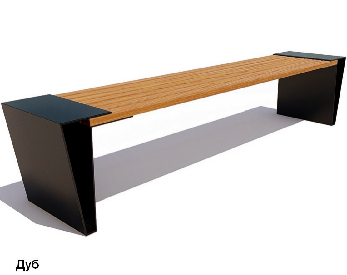 Скамейка уличная Мегаполис, Лиственница - вид 4