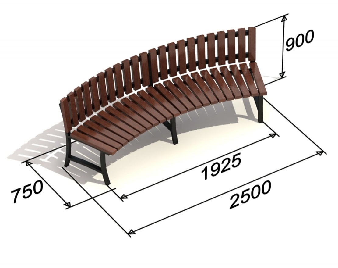 Скамья Дуга - вид 2