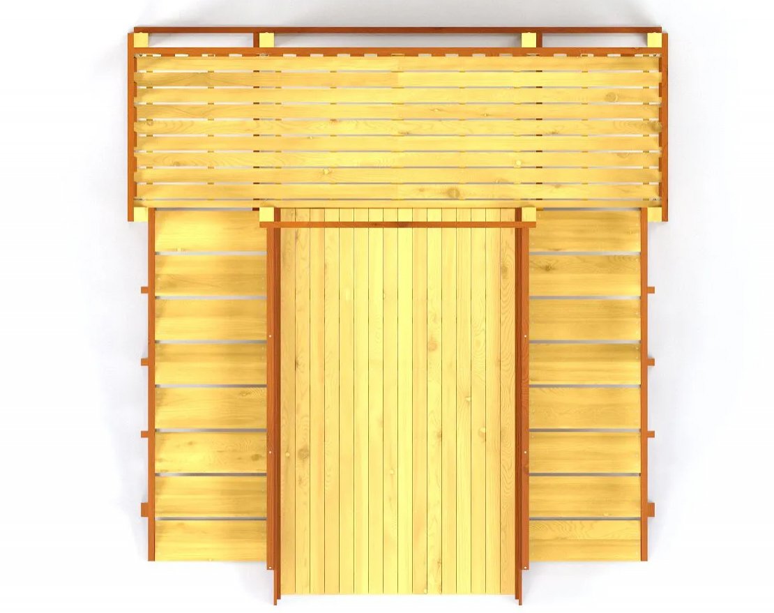 Зимняя деревянная горка TORUDA Север-4 (скат 3 м) - вид 4