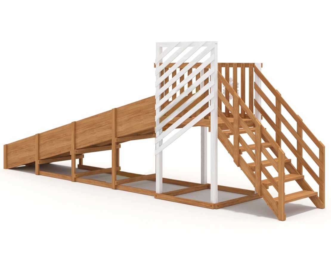 Зимняя горка Snow Fox, скат 5 м мод. 2 - вид 3