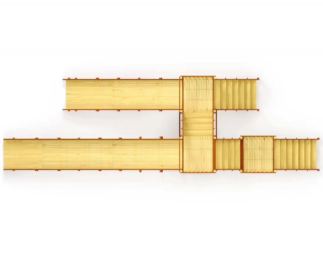Зимняя горка TORUDA Север - 7/5 (скаты 5 м и 7,68 м) - вид 5