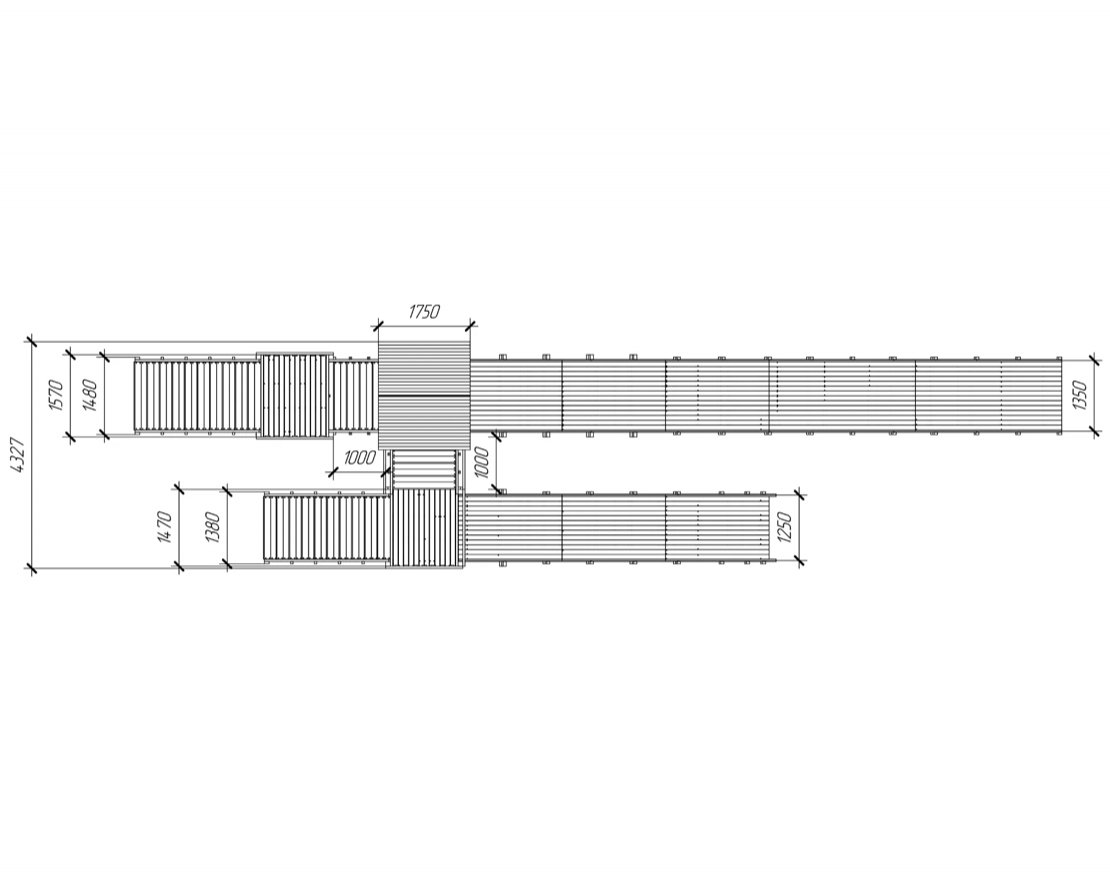 Зимняя горка TORUDA Север - 9/4 (скаты 11,85 м и 6,21 м) - вид 5