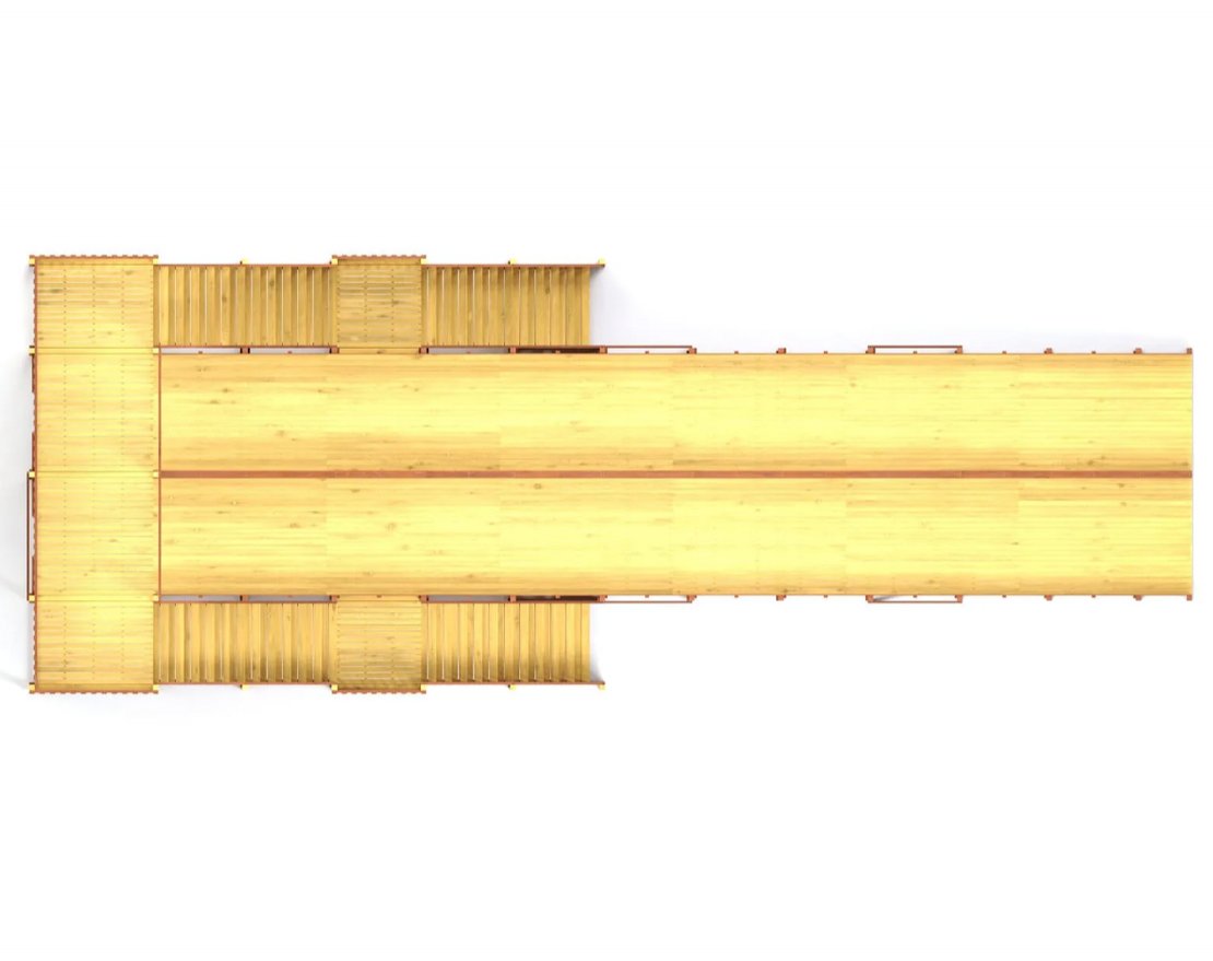 Зимняя горка TORUDA Север-12/1 (скат 18 метров) - вид 5
