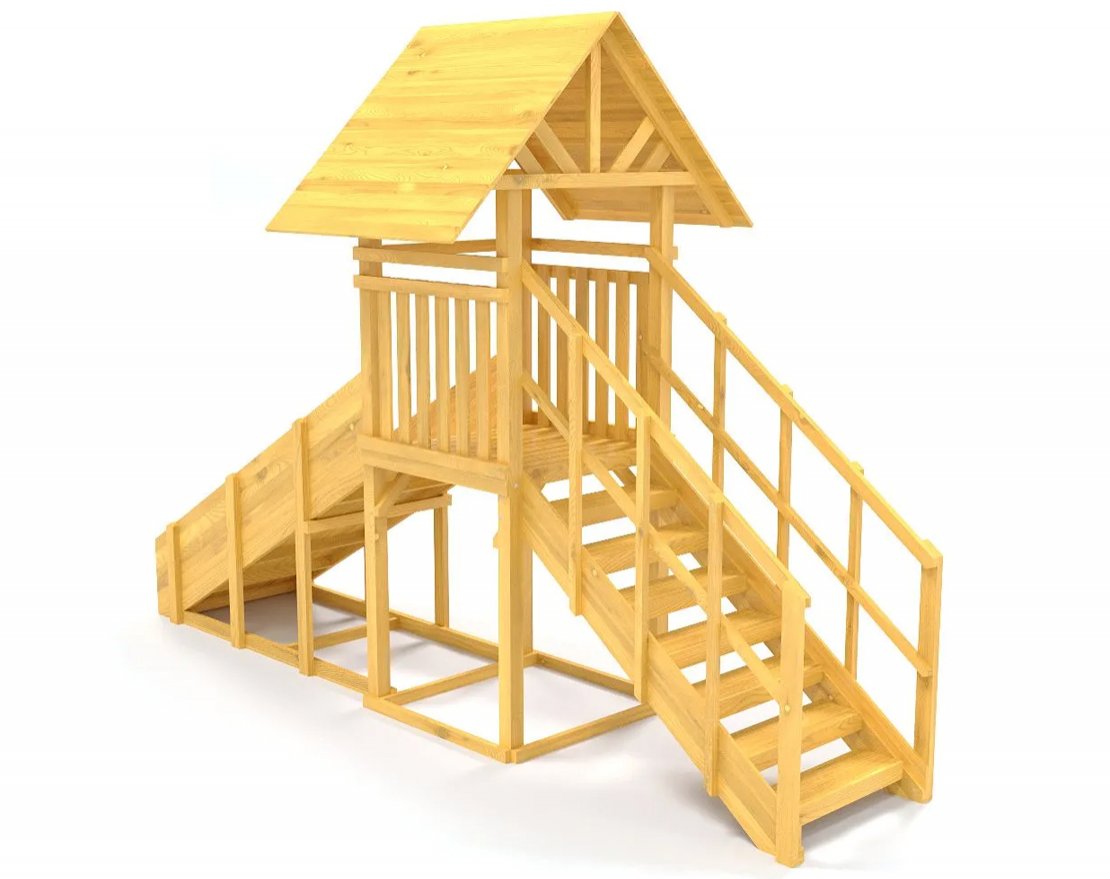 Зимняя горка TORUDA Север wood-5 (скат 3 м) - вид 4